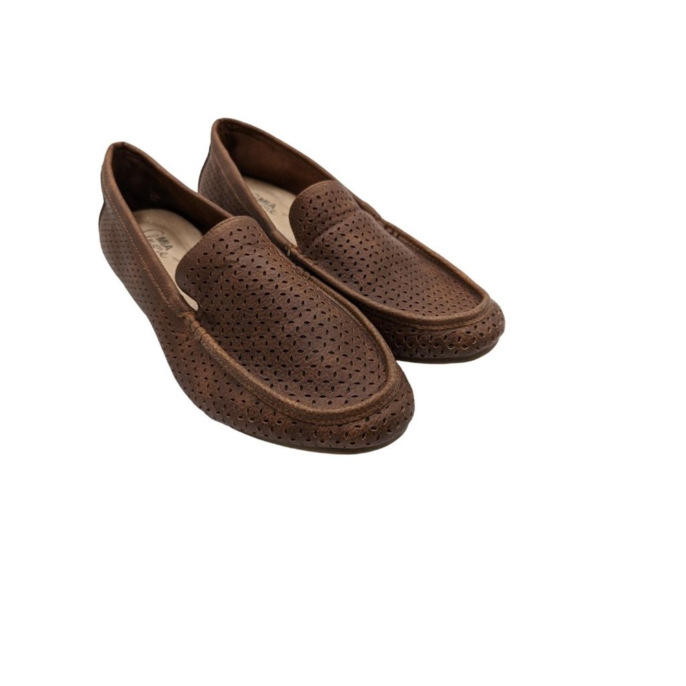 Mia Amore Brown Slip On Loafer Flats Memory Foam Women's Size 10W